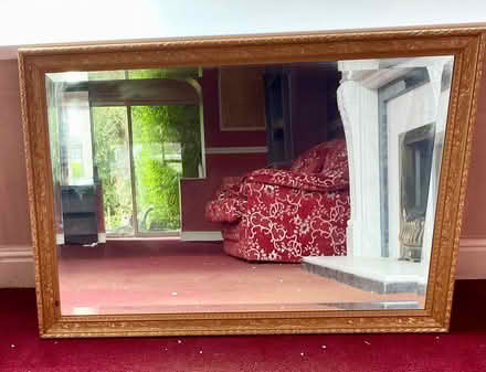 Photo of free Large gold trim mirror. (Morecambe LA4) #1