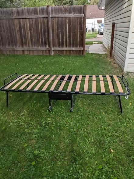 Photo of free Fold up single bed + mattress (Inglewood area, Edmonton) #3