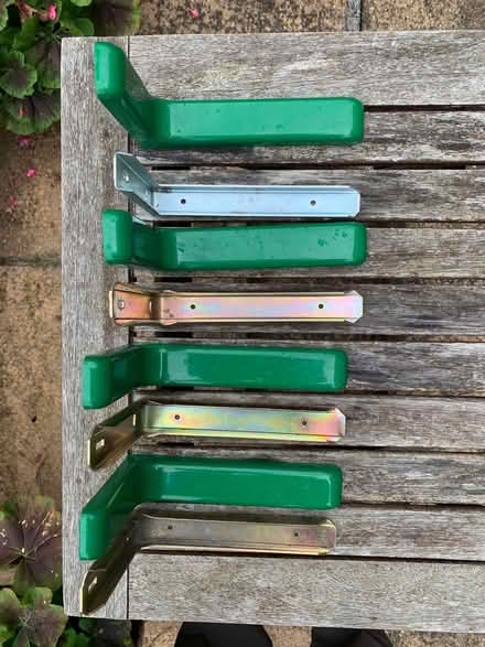 Photo of free Four metal shelf brackets (Digswell AL6) #1