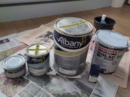 Photo of free Leftover paint, various types & sizes (Surbiton KT6) #1