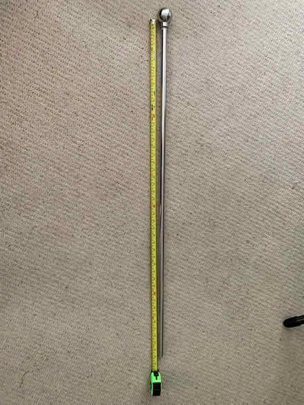 Photo of free Part silver coloured curtain rail (Addlestone KT15) #2