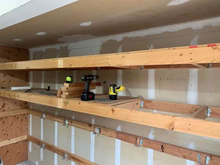 Photo of free Garage DIY Wooden Shelves (East side - Bellevue) #1