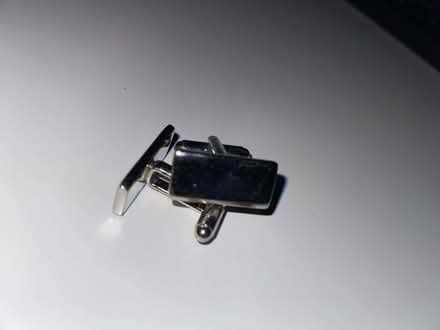 Photo of free Silver metal cufflinks (Woodlands TW7) #2