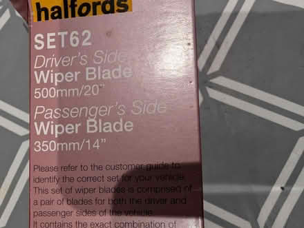 Photo of free Rear wiper blade 14" brand new (Harmans water, Bracknell, RG12) #2