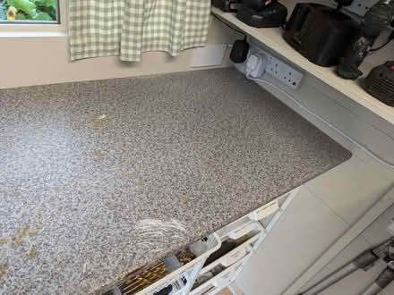 Photo of free Old kitchen worktop in grey fake granite (Saltney CH4) #2