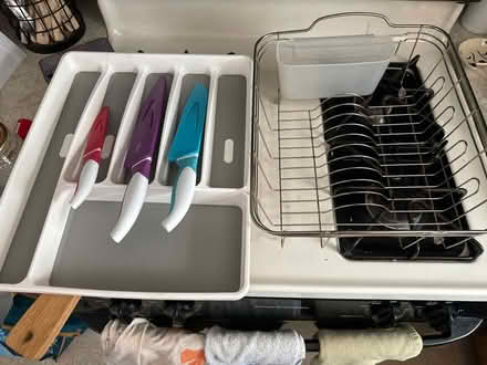 Photo of free Dish rack, knives, silverware org (Brighton) #1