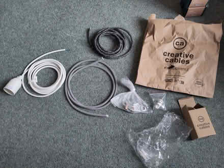 Photo of free Various cables for hanging lights, with screws & attachments (Surbiton KT6) #1