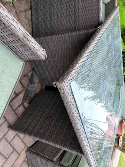Photo of free Rattan square table chairs stools (Norbiton KT3) #3