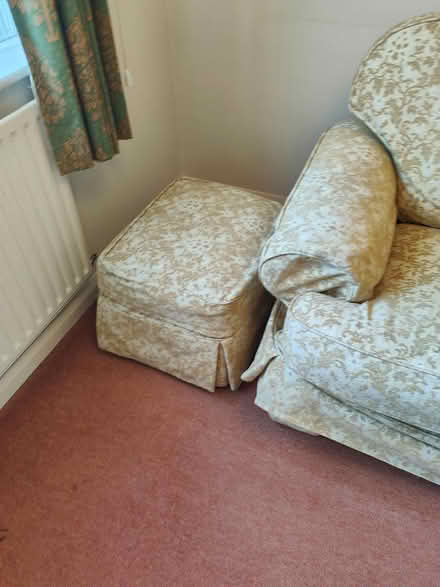 Photo of free Settee, chair and footstool (Tarporley CW60AL) #2
