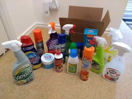 Photo of free Box of assorted cleaning products (Knaresborough HG5) #1