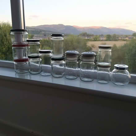 Photo of free Glass Jars x 13 including 2 Cartwright & Butler. (Stirling FK8) #1