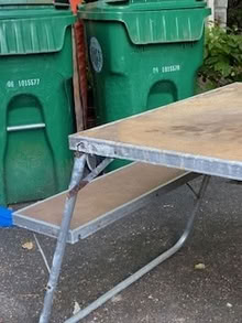 Photo of free picnic table with attached benches (Newton Center) #1