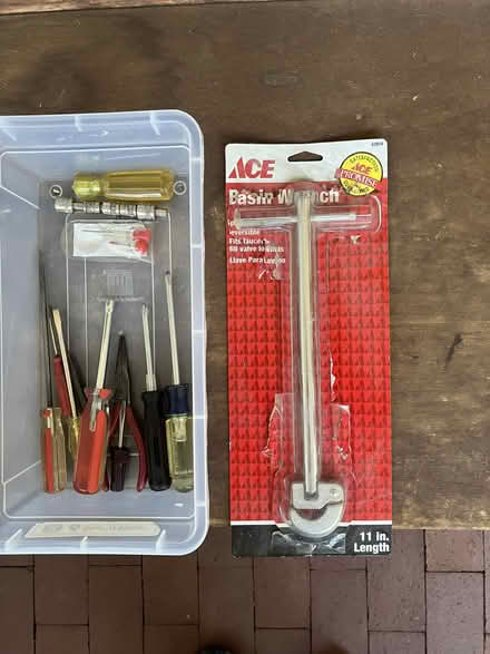 Photo of free basin wrench + assorted tools (Barron Park) #1