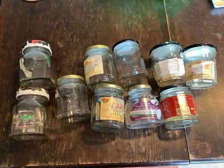 Photo of free glass jars with lids for jam etc (East Law DH8) #1