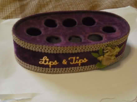 Photo of free Fabric Purple Oval Lip Stick Holder Holds 8 (Grange Court E10) #3