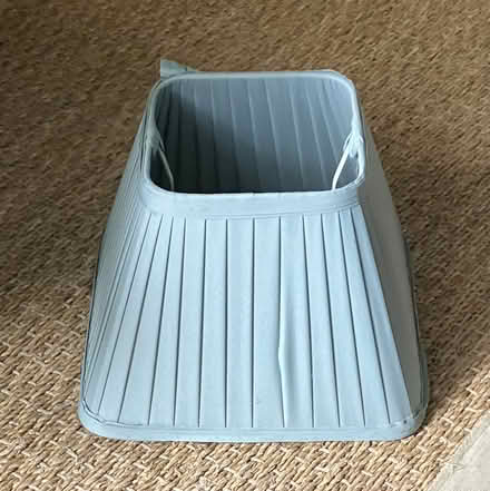 Photo of free Small blue lampshade (HX1 (HX1 (HX1 (HX1 (town centre).) #1