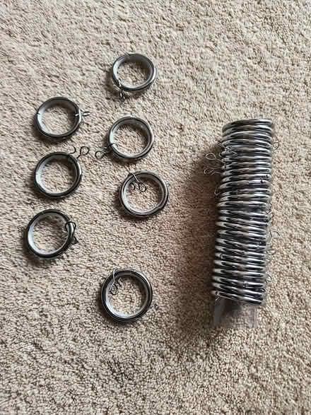 Photo of free 32 chrome curtain rings (Bedwell SG1) #1