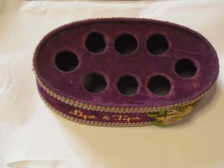 Photo of free Fabric Purple Oval Lip Stick Holder Holds 8 (Grange Court E10) #2