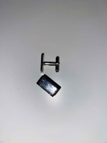 Photo of free Silver metal cufflinks (Woodlands TW7) #1