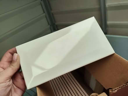 Photo of free White gloss metro tiles 13.5 tiles only (Kenley CR8) #2
