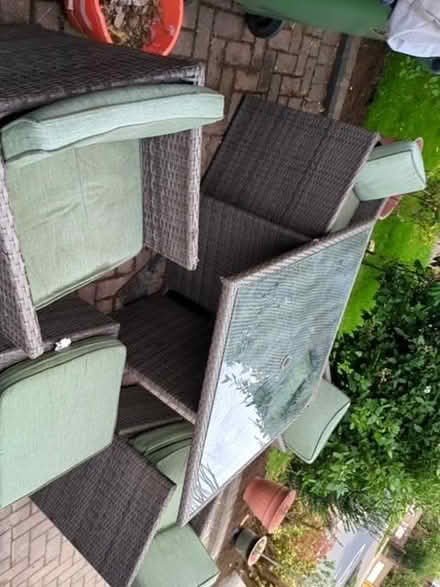 Photo of free Rattan square table chairs stools (Norbiton KT3) #4