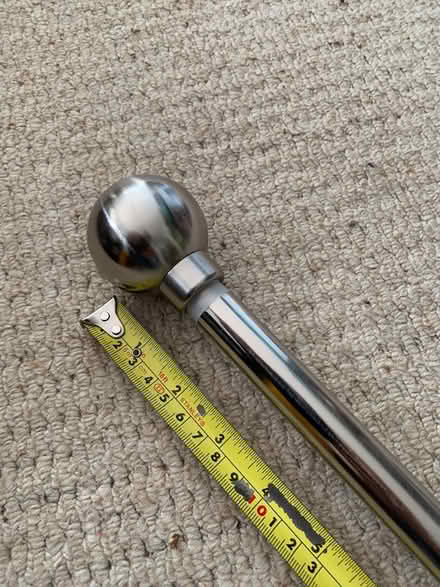 Photo of free Part silver coloured curtain rail (Addlestone KT15) #1