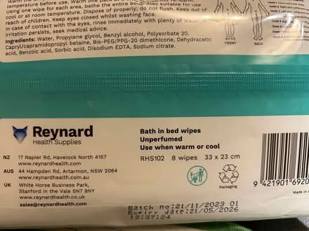 Photo of free Bath in Bed Wipes (Melbourne) #2