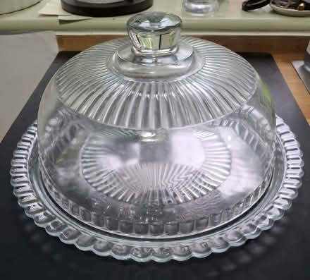 Photo of free Glass cake display dish and cover (Needham IP20) #1