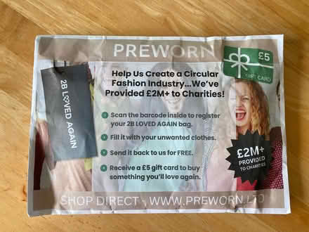 Photo of free PreWorn Reuse Bag (Rhoose CF62) #1
