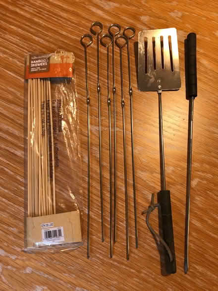 Photo of free BBQ Skewers Metal and wood (Swallowfield RG7) #1