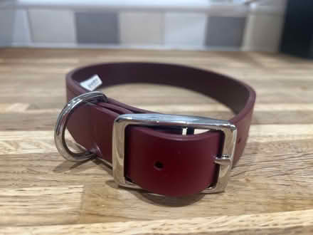 Photo of free Burgundy leather dog collar (Swindon SN3) #2