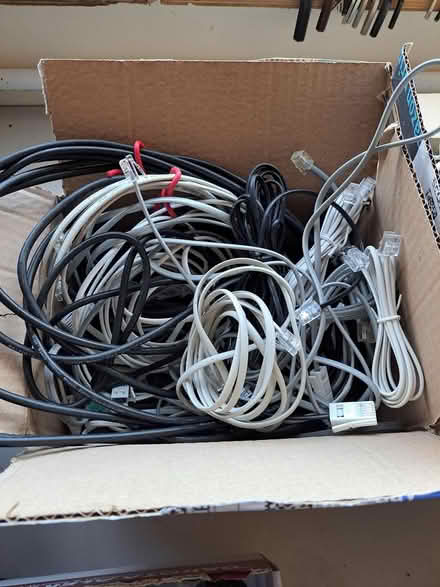 Photo of free Assorted USB, audio, tel cables (Keighley BD21) #3