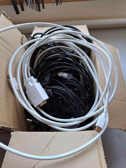 Photo of free Assorted USB, audio, tel cables (Keighley BD21) #2