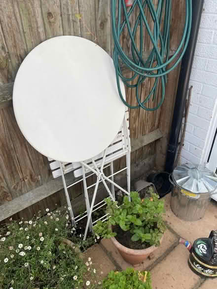 Photo of free bistro table and two chairs (SW15) #1