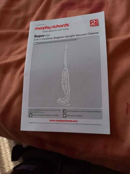 Photo of free Upright cordless bagless vacuum cleaner (Fratton PO1) #3