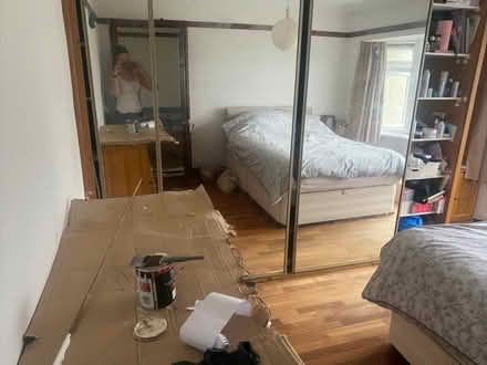 Photo of free 3 x mirrored sliding wardrobe doors (Saltney Ferry CH4) #1
