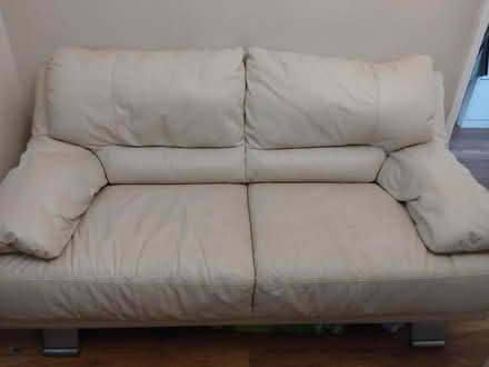 Photo of free Two seater leather sofa (Ely, CF5) #1