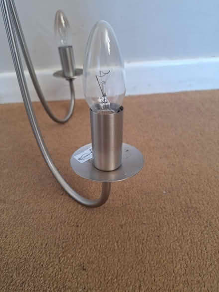 Photo of free Chrome 3-arm Light Fitting (Bedhampton PO9) #2