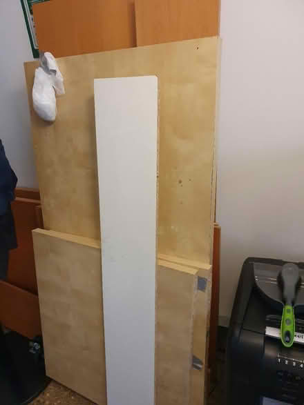 Photo of free 3 x Office Desks chipboard laminate (SW8 Oval Vauxhall) #4