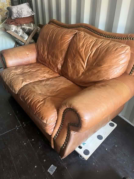 Photo of free Leather Sofa (Cummersdale CA2) #1