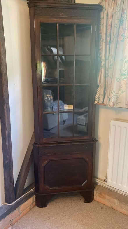 Photo of free Dark wood corner unit (Matfield TN12) #1