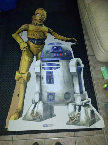 Photo of free R2D2/C3PO Cardboard Decoration (Lower Earley RG6) #1