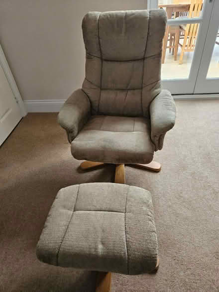 Photo of free Recliner and stool (Weston, Bath) #1