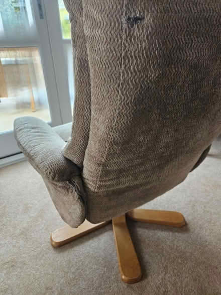 Photo of free Recliner and stool (Weston, Bath) #4
