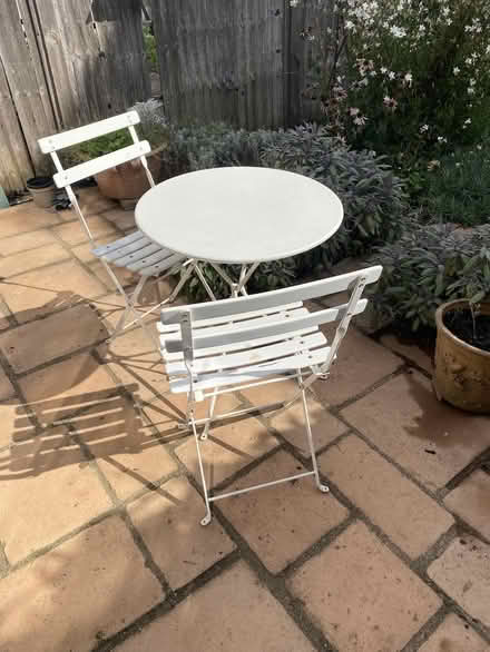 Photo of free bistro table and two chairs (SW15) #2