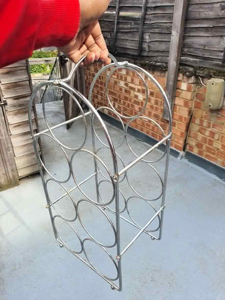 Photo of free Silver wine rack - a little rusted (Hanworth, TW13) #3