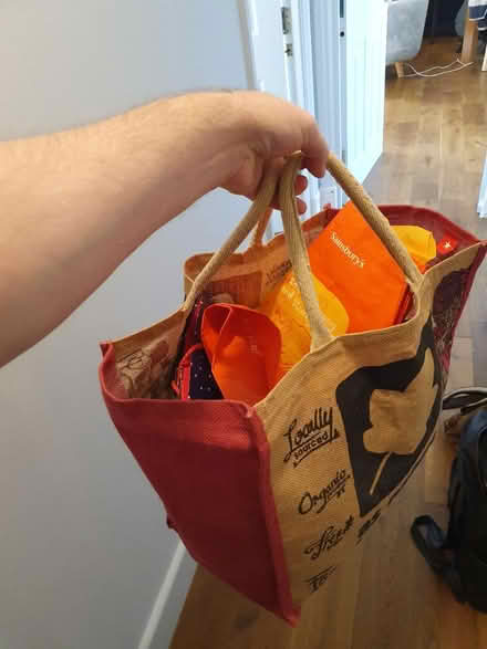 Photo of free Collection of tote & store bags (Borough Underground SE1) #2