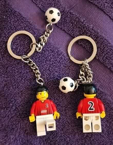 Photo of free Lego soccer player keychain charms x2 #1