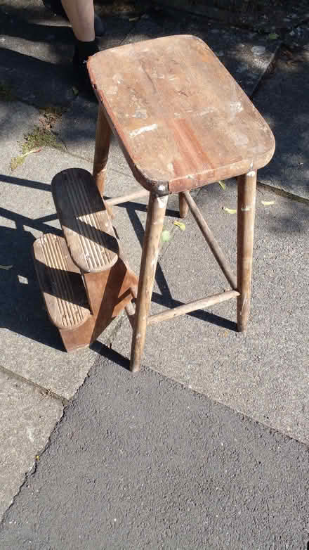 Photo of free Wooden step stool (HA9) #3