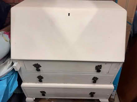 Photo of free Antique writing desk. Ready for up cycling (Blaby LE8) #1